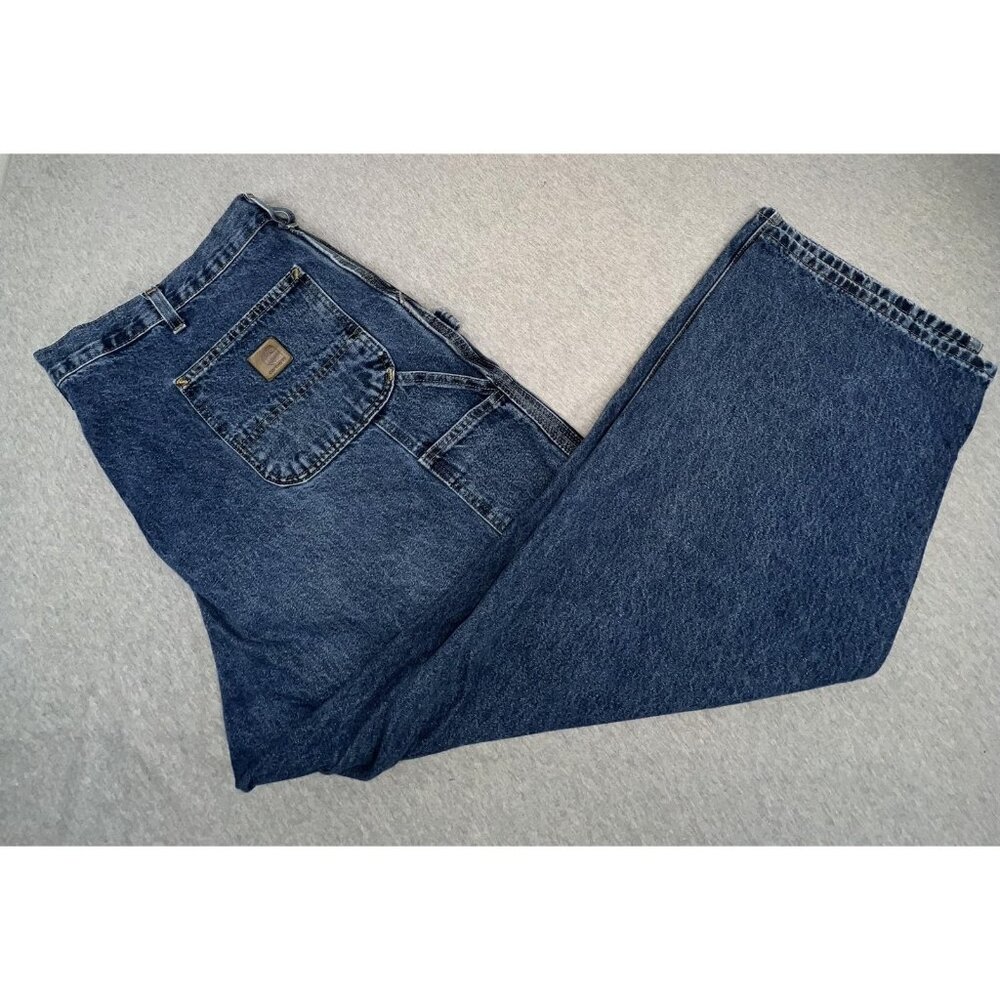 Carhartt Jeans Mens 44x30 Blue Original Dungaree Fit Carpenter Work B13 DPS
